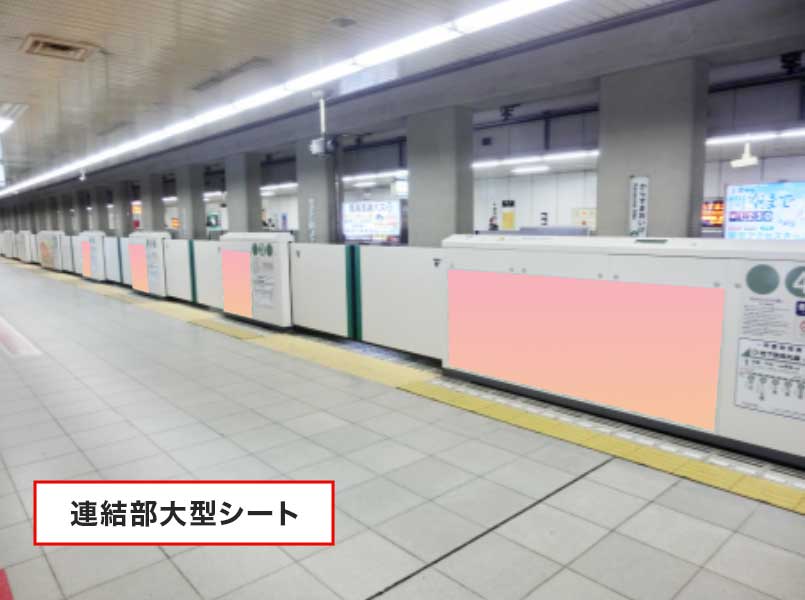 ホーム可動柵広告（烏丸御池駅）