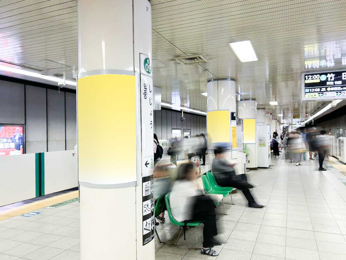 四条駅 ホーム階 B1×ジャック9広告