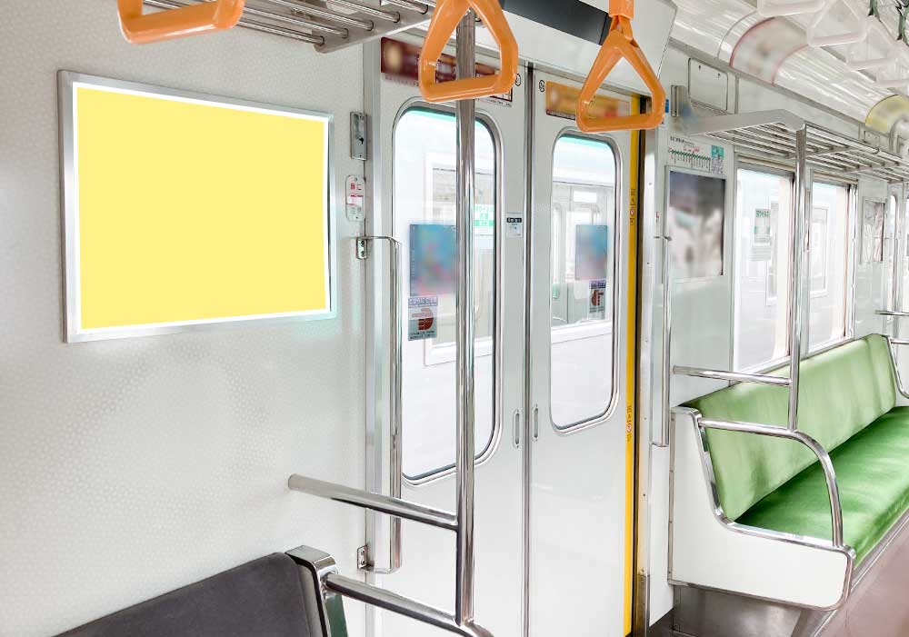扉横額面広告