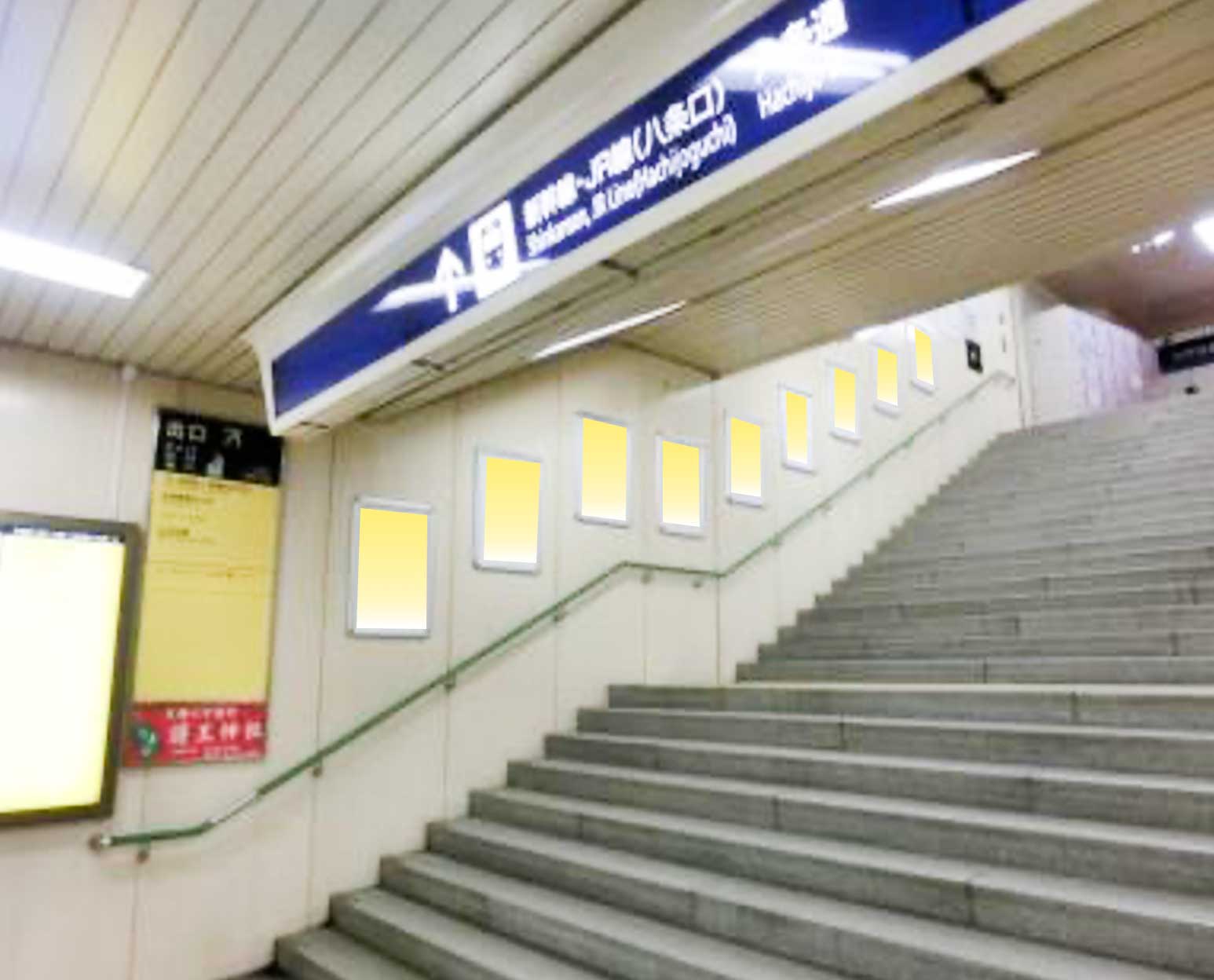 駅構内 B2ポスター（京都駅　南改札階段横）